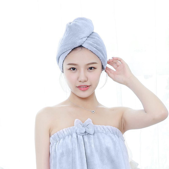 Thickened Dry Hair Cap Quick Dry Wipe Hair Absorbent Dry Hair Towel Long Hair Dry Hair Towel Vibrato Adult Baotou Shower Cap Female