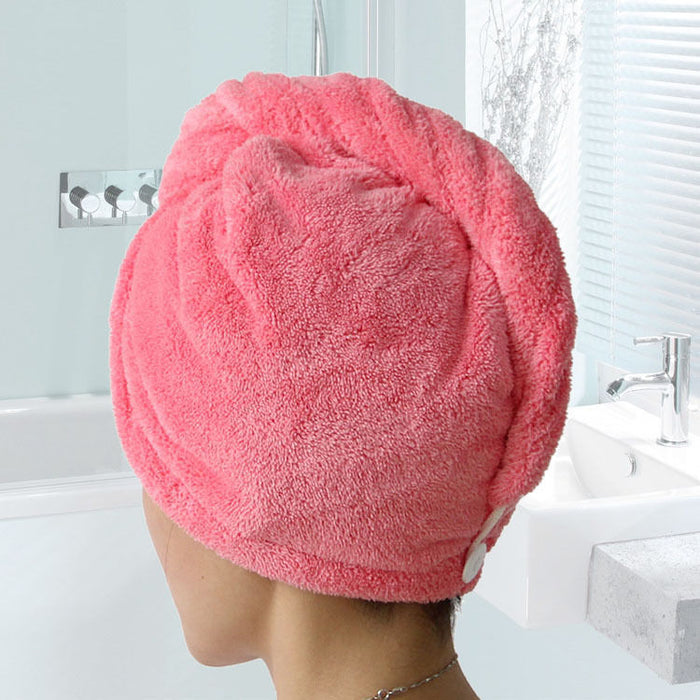 Thickened Dry Hair Cap Quick Dry Wipe Hair Absorbent Dry Hair Towel Long Hair Dry Hair Towel Vibrato Adult Baotou Shower Cap Female