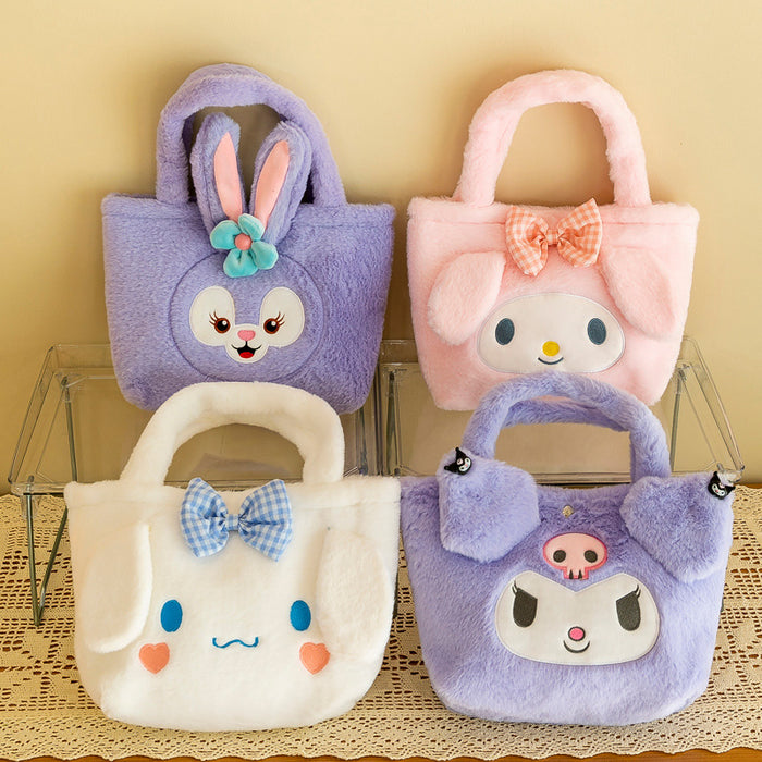 Plush Toy Manufacturers Wholesale New Doll Kulomi Handbag Japanese Candy Bag Doll Grab Machine Bag