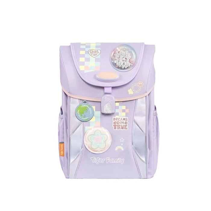 Tigerfamily Elementary School Student Schoolbag Male Light Female Children&#039;s Backpack 1-3-6 Grade Ridge Protection Backpack