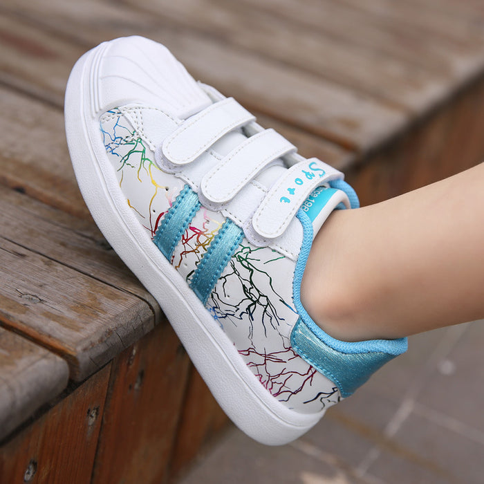 Spring And Autumn New Girls Children's Sports Shoes Student Shell-toe Sneakers