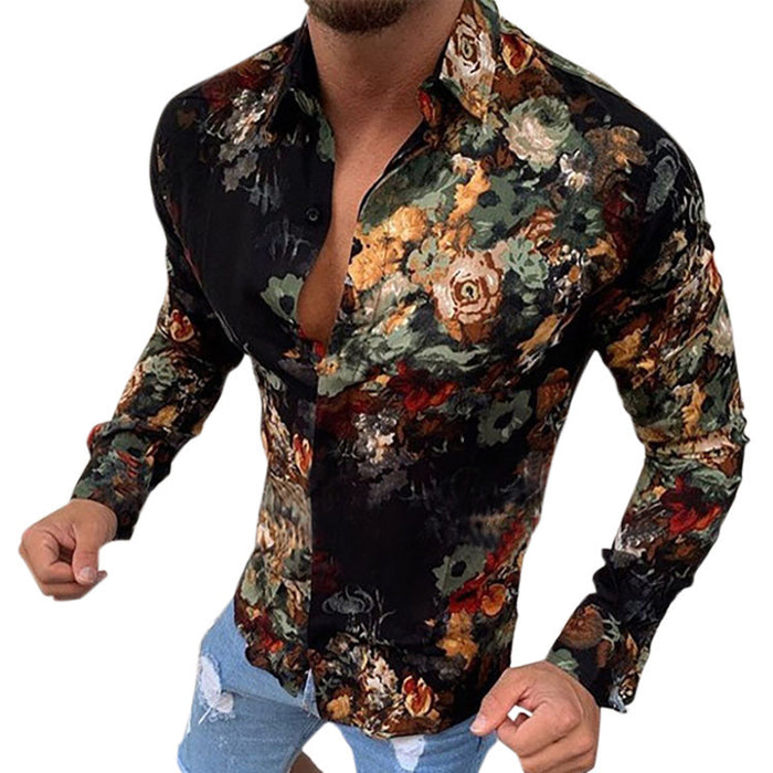 Casual Trendy Fashion Slim Shirt Men