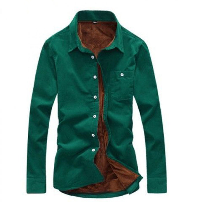 Men Sleeve Shirt Corduroy Fashion Jacket