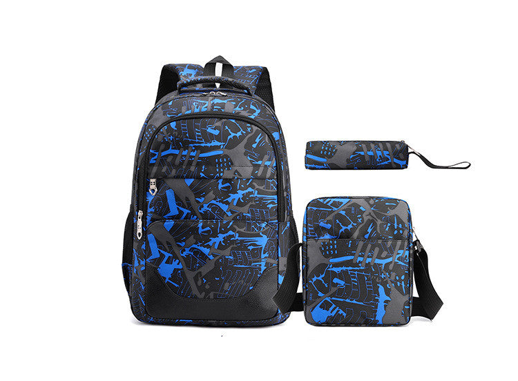 Three Piece Large Capacity School Bag Leisure Travel