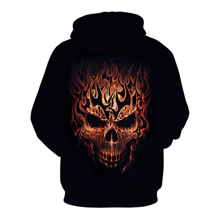 Men's  3D Sweatshirt Skull Digital Print Hoodie