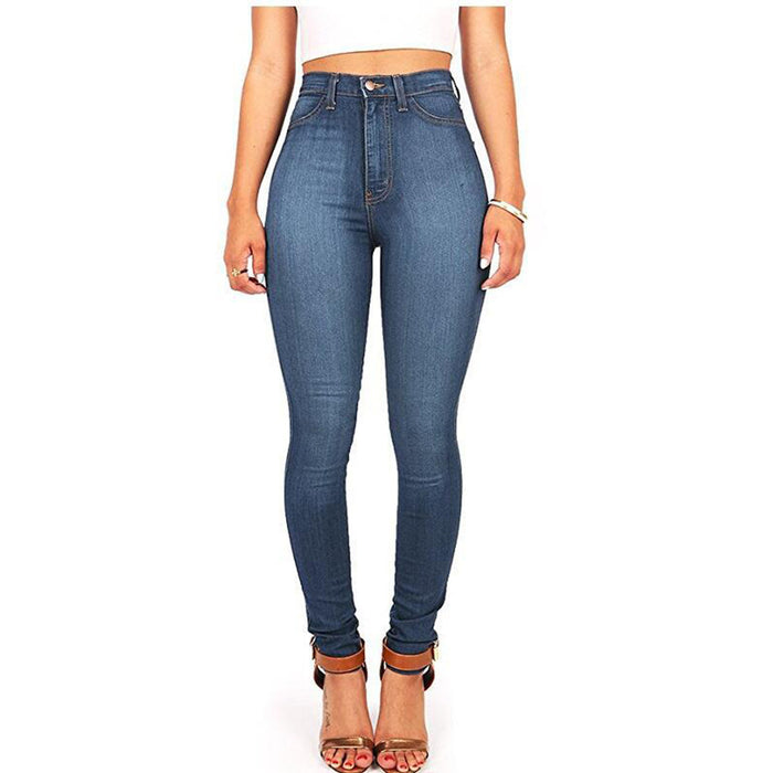 Women's High Waist Stretch Jeans Skinny