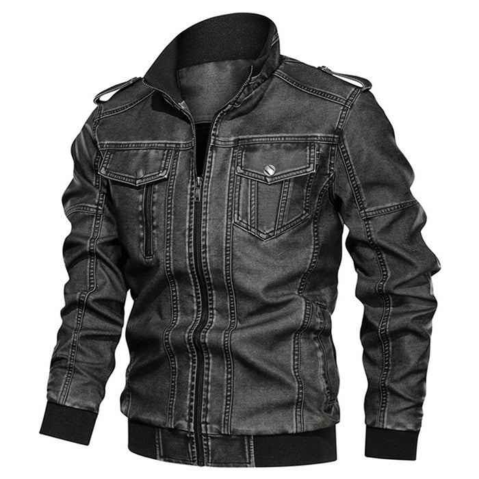 Winter And Autumn Men Leather Jacket Men Motorcycle Jackets