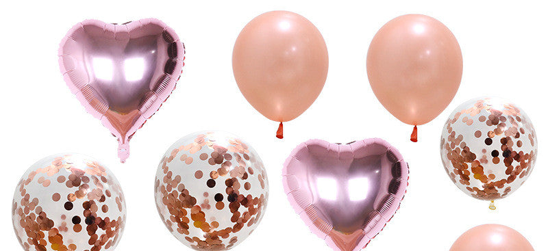 Large One-piece Love Confession Aluminum Sequined Balloon Combo Set