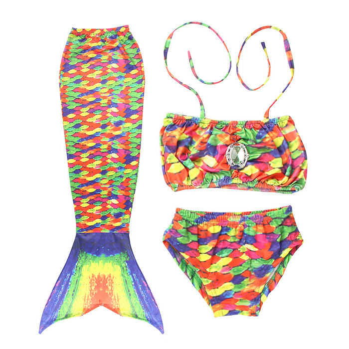 Children's Mermaid Swimsuit Wholesale Tail Kids Bikini Set