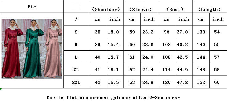 Women's Fashion Satin Waist Tie Dresses