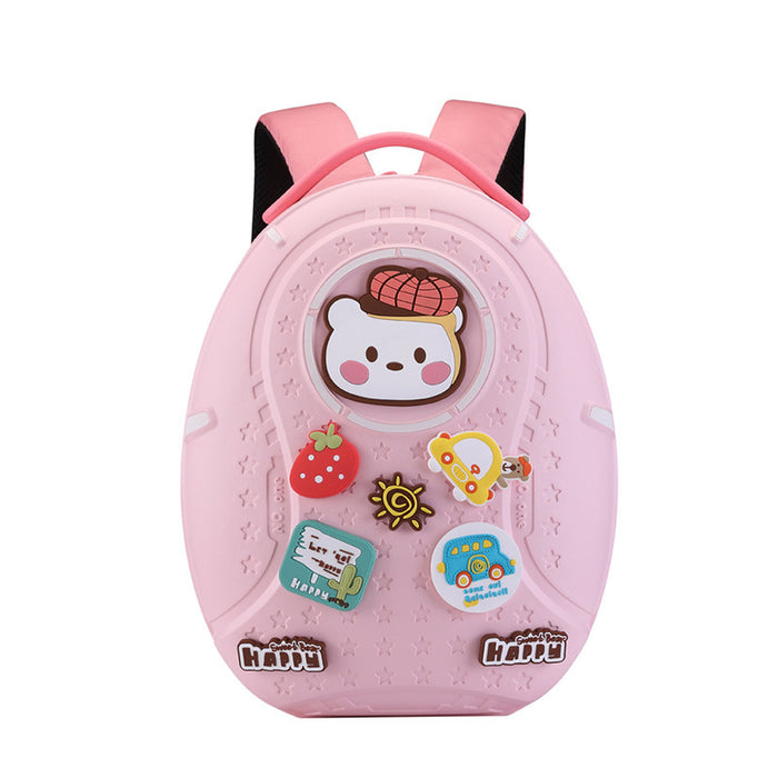 Trendy Cartoon DIY Kids Backpack  School Bag