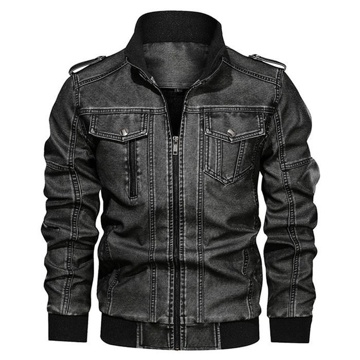 Winter And Autumn Men Leather Jacket Men Motorcycle Jackets