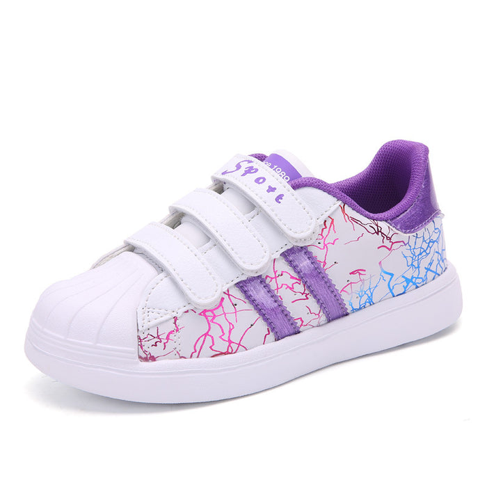 Spring And Autumn New Girls Children's Sports Shoes Student Shell-toe Sneakers