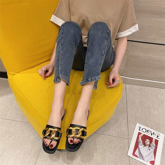Candy-colored Outer Wear Sandals And Slippers Women