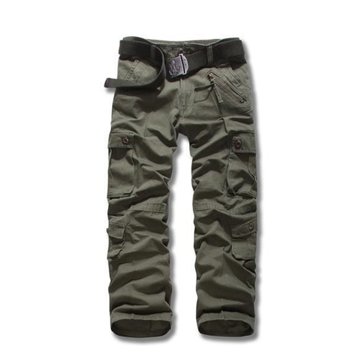 Cotton Long Men Pants Tactical Multi-pocket Outdoor Pants