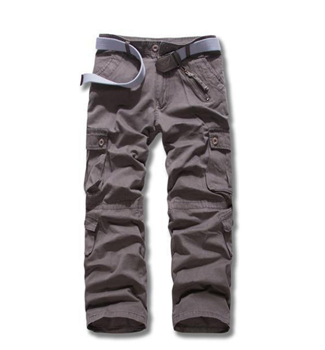 Lange Herrenhose aus Baumwolle, taktische Outdoor-Hose mit mehreren Taschen