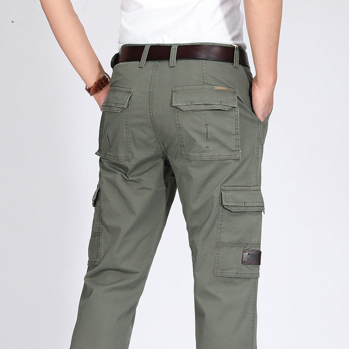 Men's Fleece Lining Multi-Pocket Cargo Pants