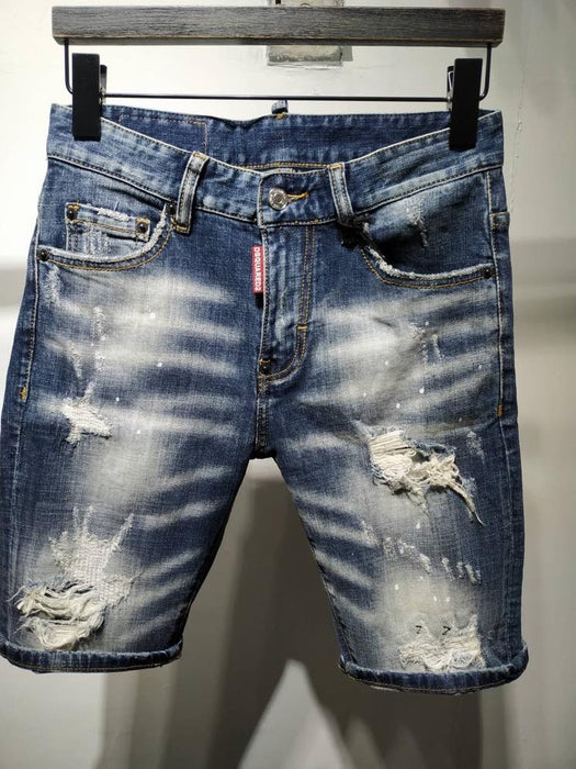 New Fashion Personality Men's Jeans Short