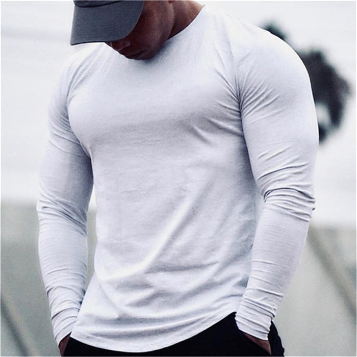 New Long Sleeve T Shirt Sport Men Gym Shirt Quick Dry Gym Fitness Training Running T Shirt Men Workout T-Shirt Bodybuilding Tops