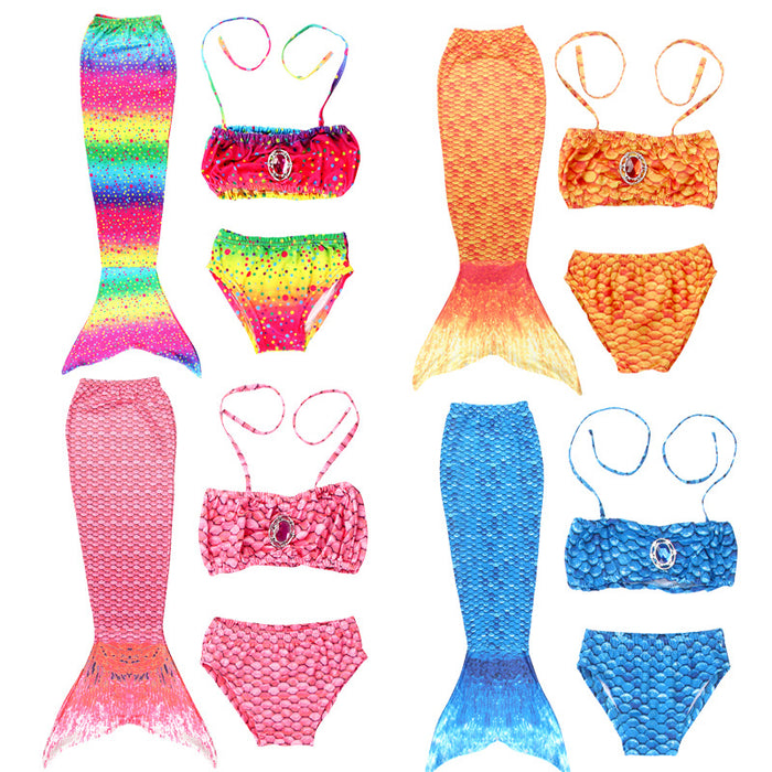 Children's Mermaid Swimsuit Wholesale Tail Kids Bikini Set