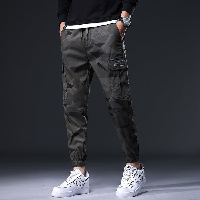 Personalized Camouflage Ankle Banded Pants Loose Men